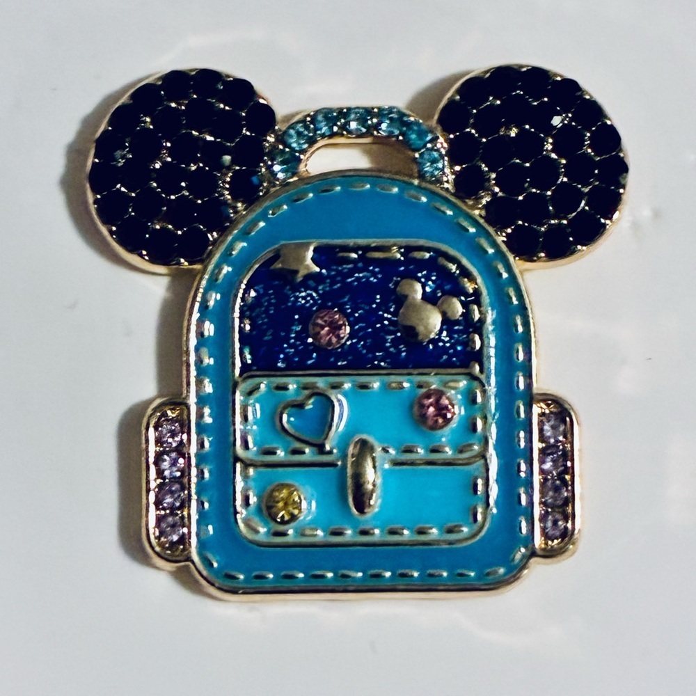 BaubleBar Disney Blue Backpack Mickey Mouse ears earrings - Picture 3 of 5